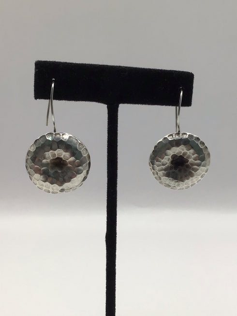 Artisans Hammred Silver Earrings